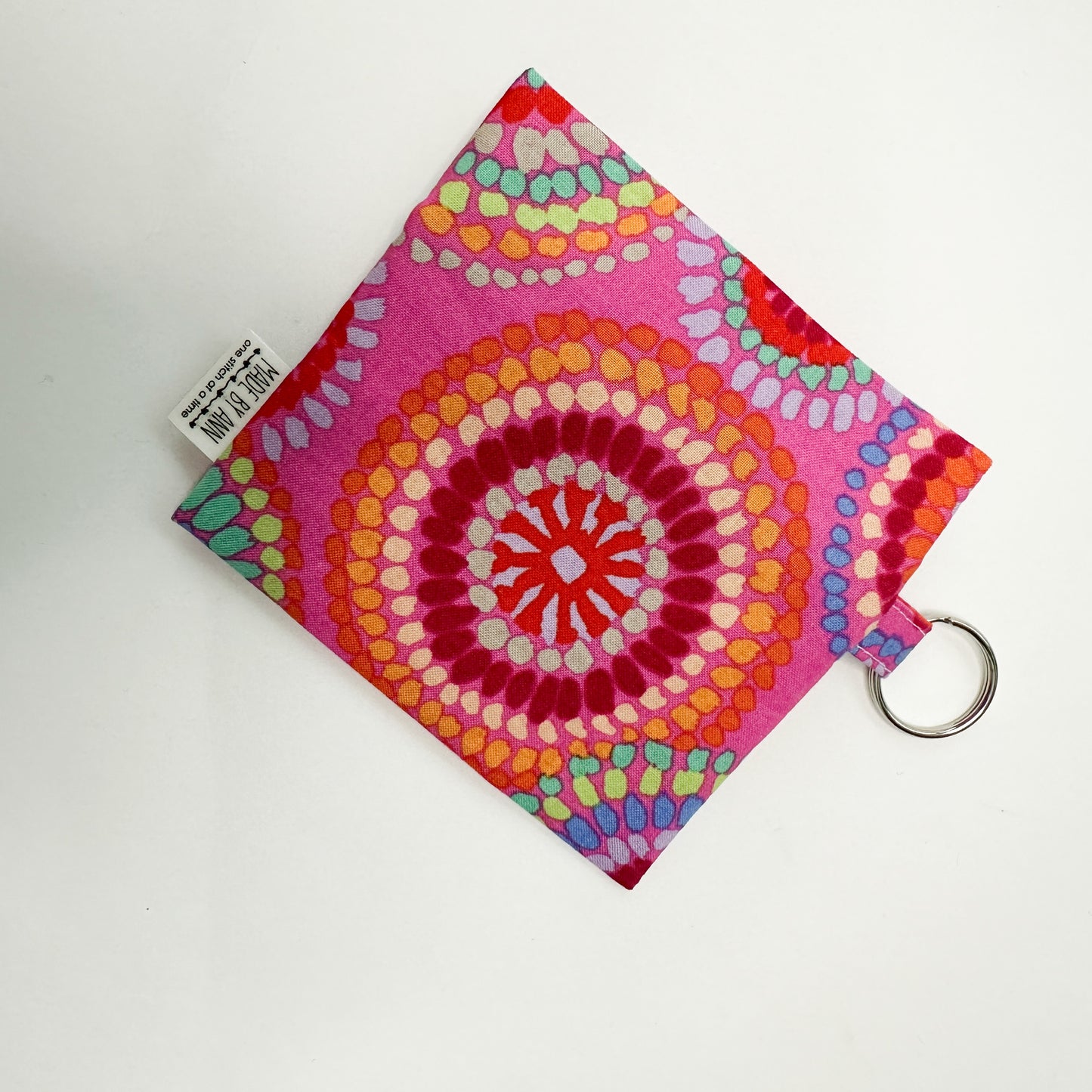 Keyring zipper pouch