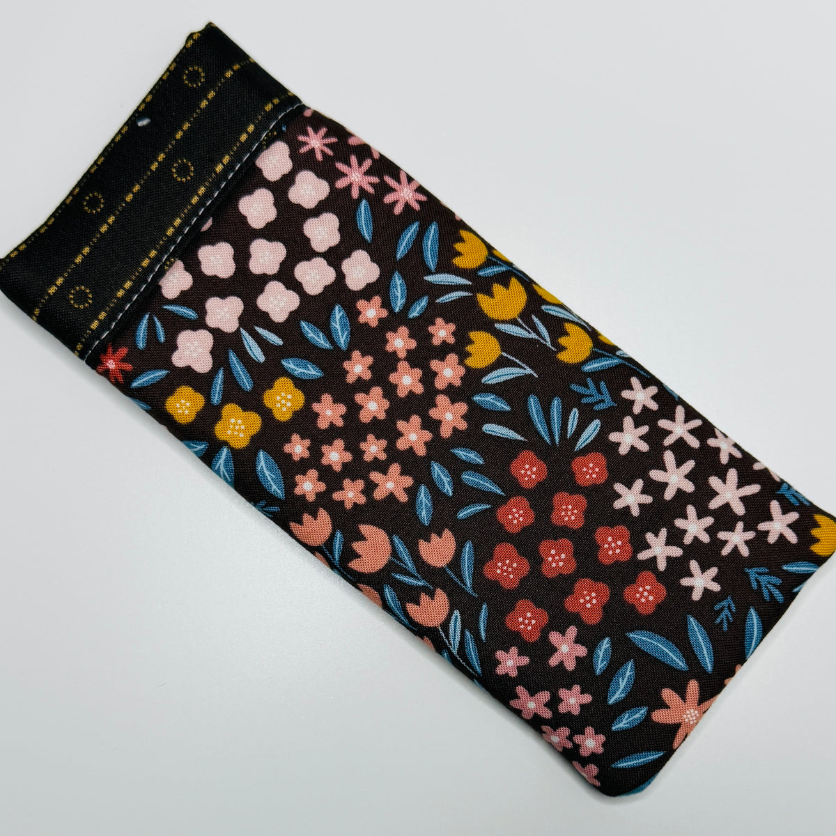 Eyeglass Case - brown floral