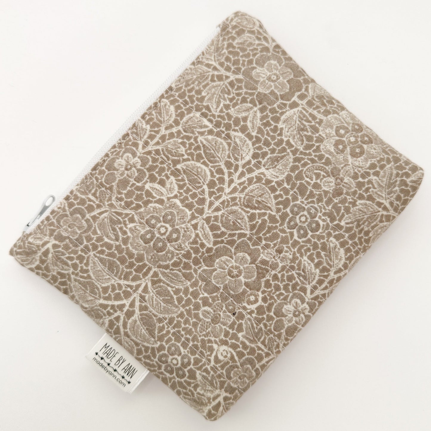 Quilted zipper pouch