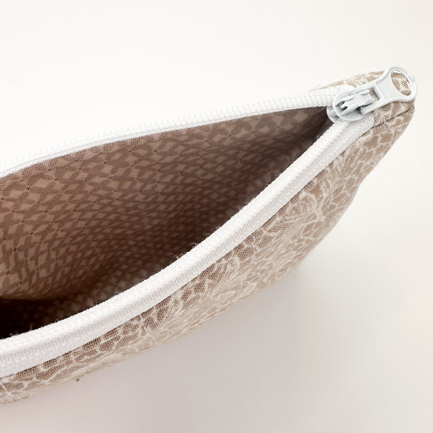 Quilted zipper pouch