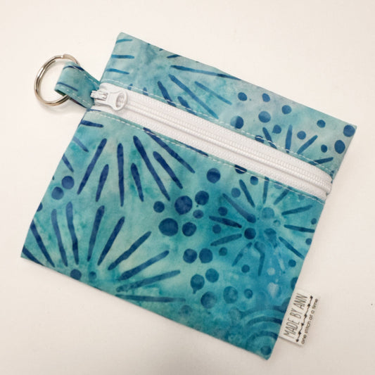 Keyring zipper pouch