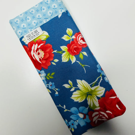 Eyeglass Case - blue floral