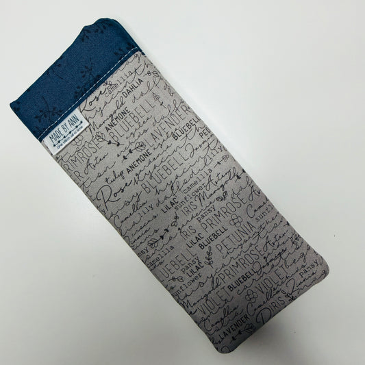 Eyeglass Case - flower words