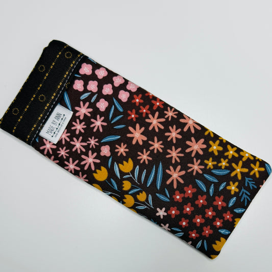 Eyeglass Case - brown floral