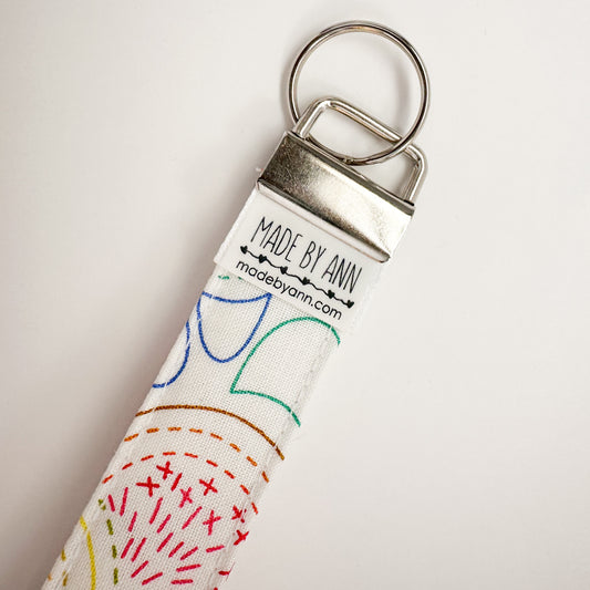 Keyring wristlet