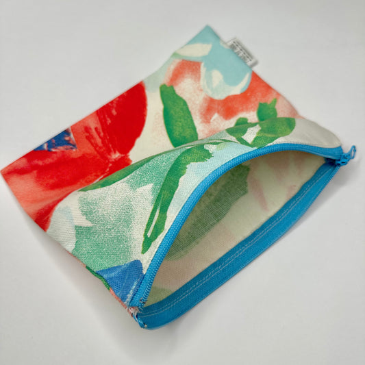 Unlined zipper pouch