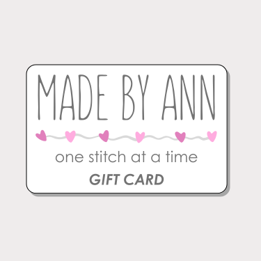 Made By Ann gift card